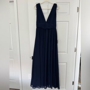 Navy Gown/Maxi dress (Lulus size M)
